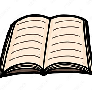 open book cartoon